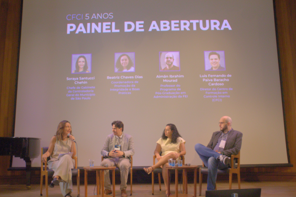 Painel de abertura evento de 5 anos do CFCI