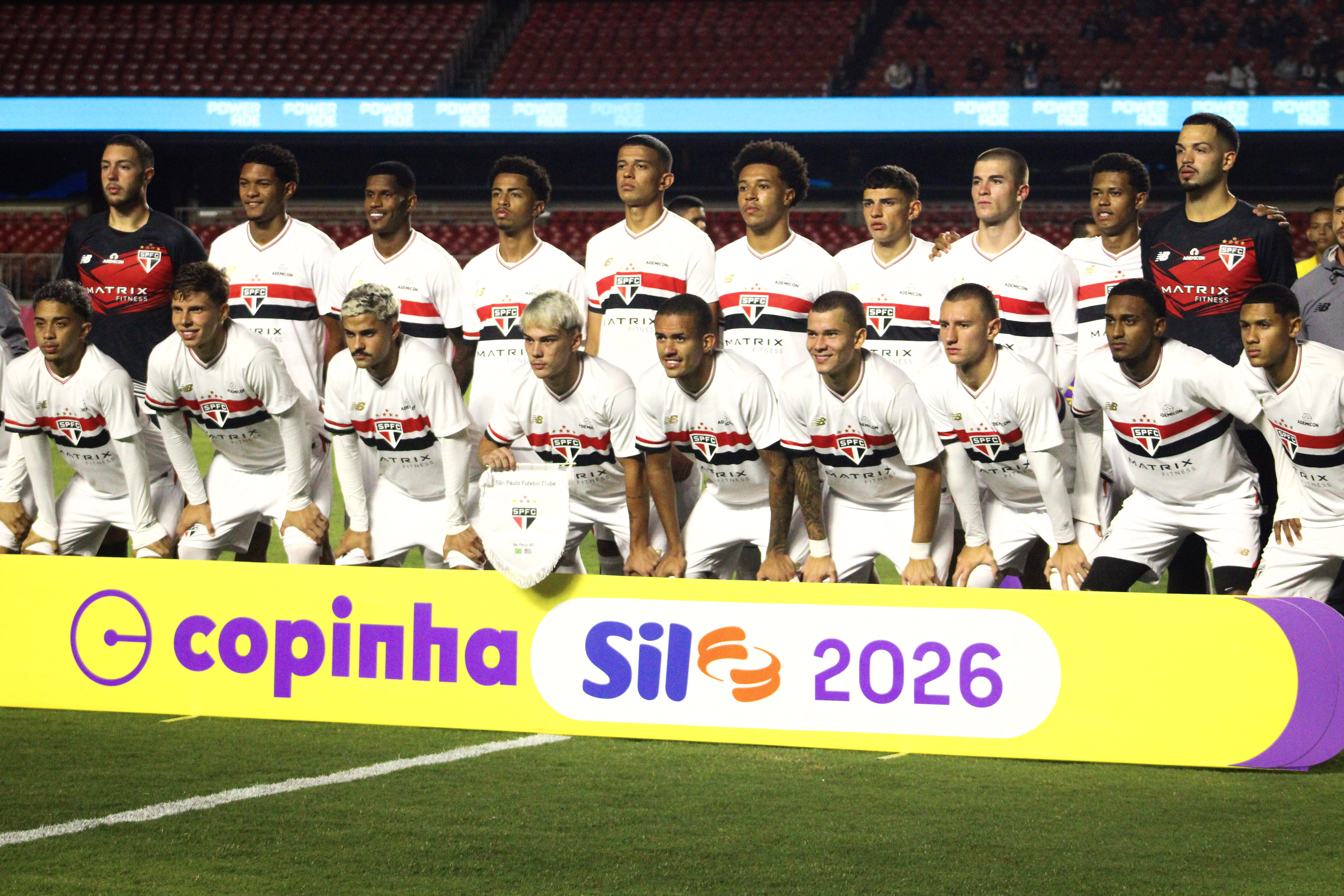 Na imagem, time do São Paulo finalista da Copinha.