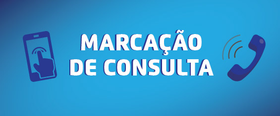 #ParaTodosVerem Marcação de Consulta. Ao lado esquerdo do texto 