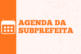 Escrita Agenda Subprefeita com um ícone de calendário no lado esquerdo